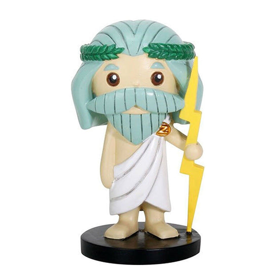 Greekies Zeus Ancient Greek God of the Sky with Lightning Bolt Figurine 3.75 inch