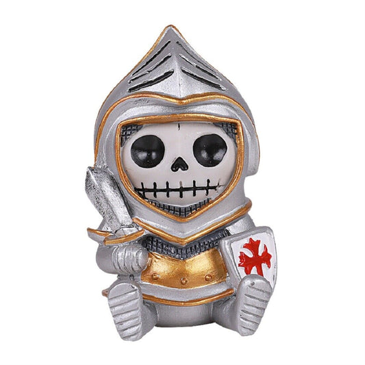 Furrybones Sir Kay Skeleton in Medieval Suit of Armor Knight Figurine