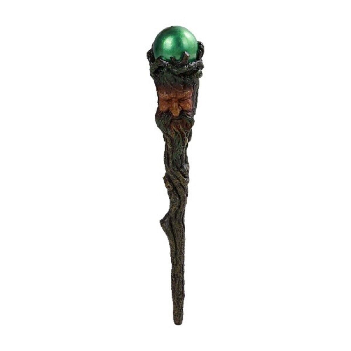 Greenman with Green Orb Cosplay Magic Wand Decorative Costume Accessory 9.5 inch