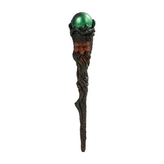 Greenman with Green Orb Cosplay Magic Wand Decorative Costume Accessory 9.5 inch
