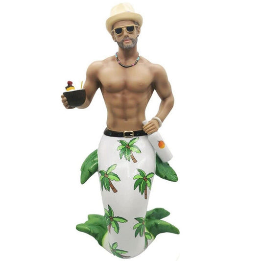 December Diamonds Colada Merman Large Display Statue Figurine Multicolor 18 inches