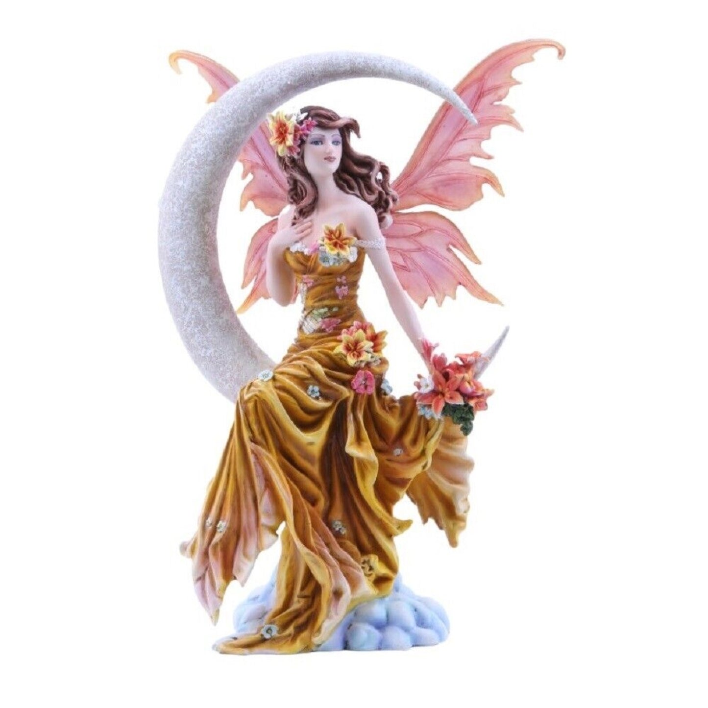 Nene Thomas Earth Elements Celestial Moon Fairy Figurine 8.1 x 11.25 inch