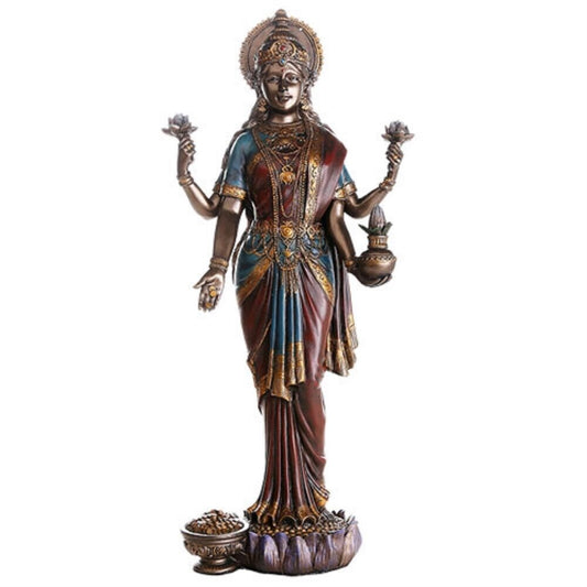 Large Hindu Goddess Lakshmi Statue Home Decoration 19.75 inch