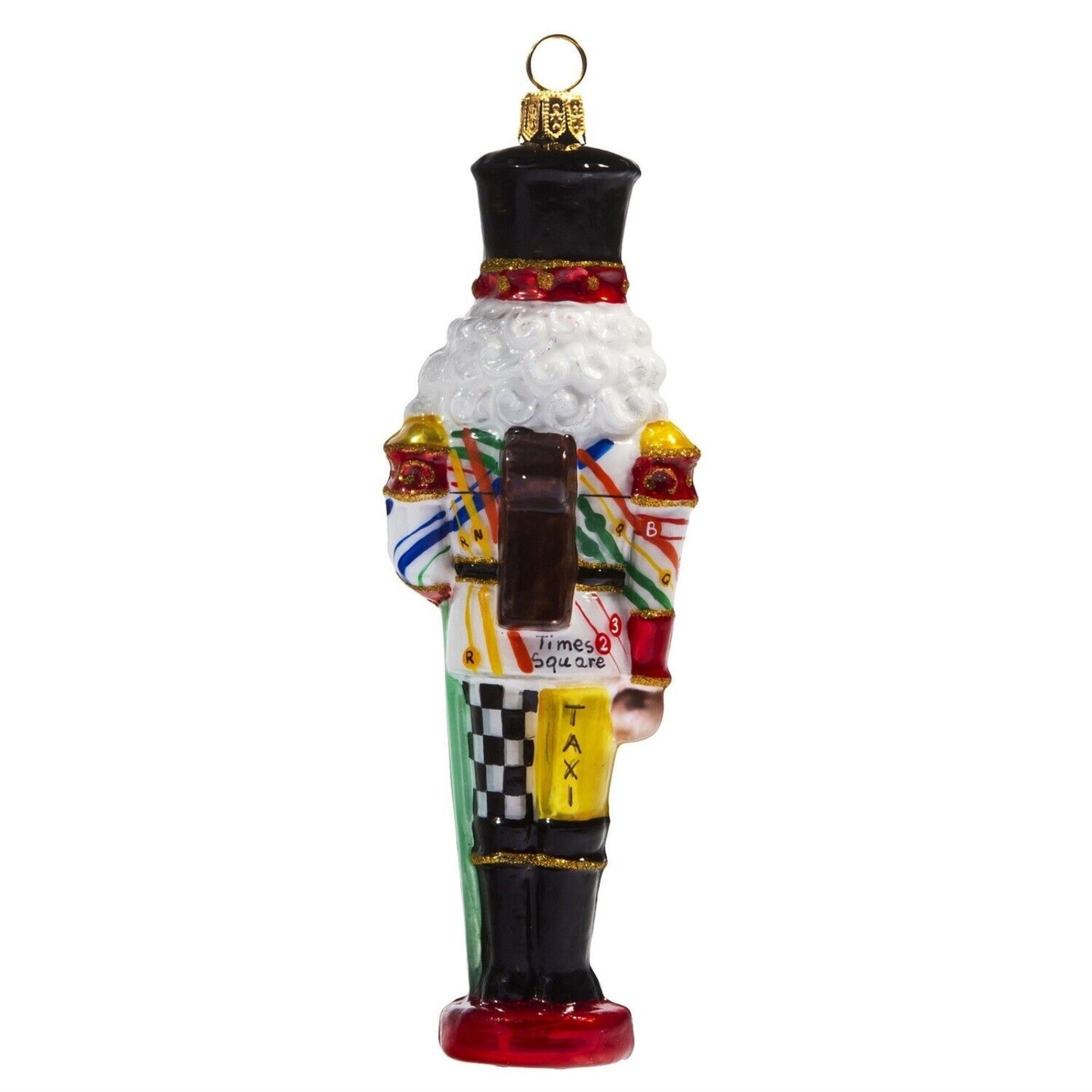 Joy to the World New York City Nutcracker Polish Glass Christmas Ornament NYC Made in Poland