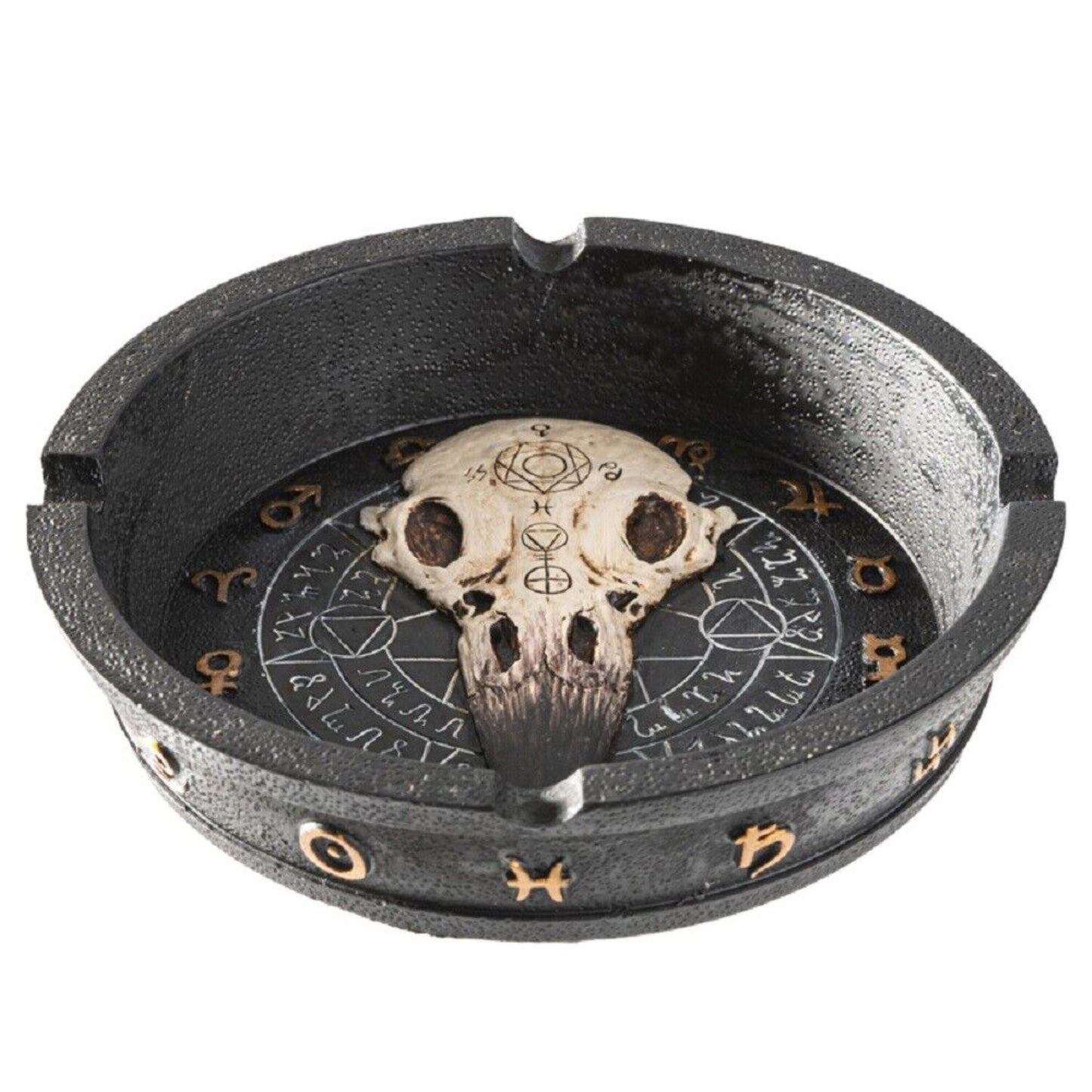 Raven Skull Ouija Decorative Home Decor Ashtray
