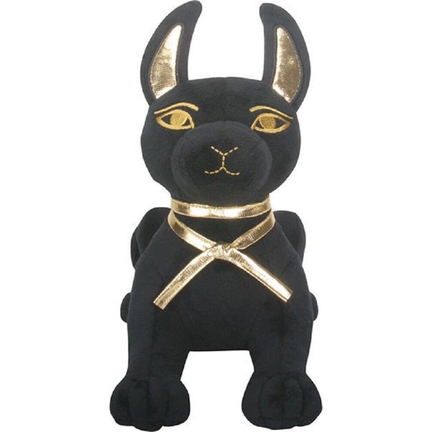 Egyptian God of the Afterlife Anubis Laying Down Jackal Dog Plush Stuffed Animal 11.75 x 9 inch