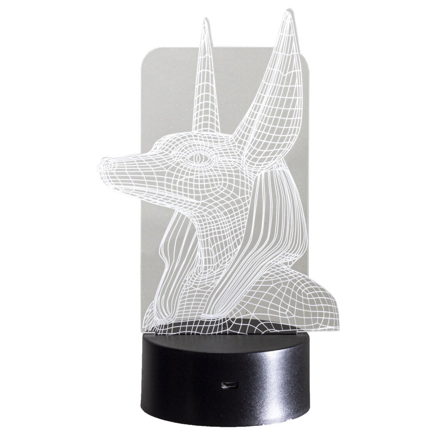 LED Light 3D Ancient Egyptian God Anubis Decorative Sign Home Decor