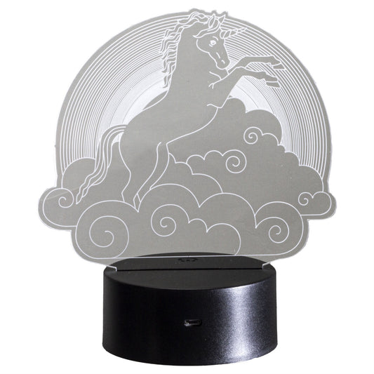 LED Light 3D Unicorn Decorative Sign Home Decor