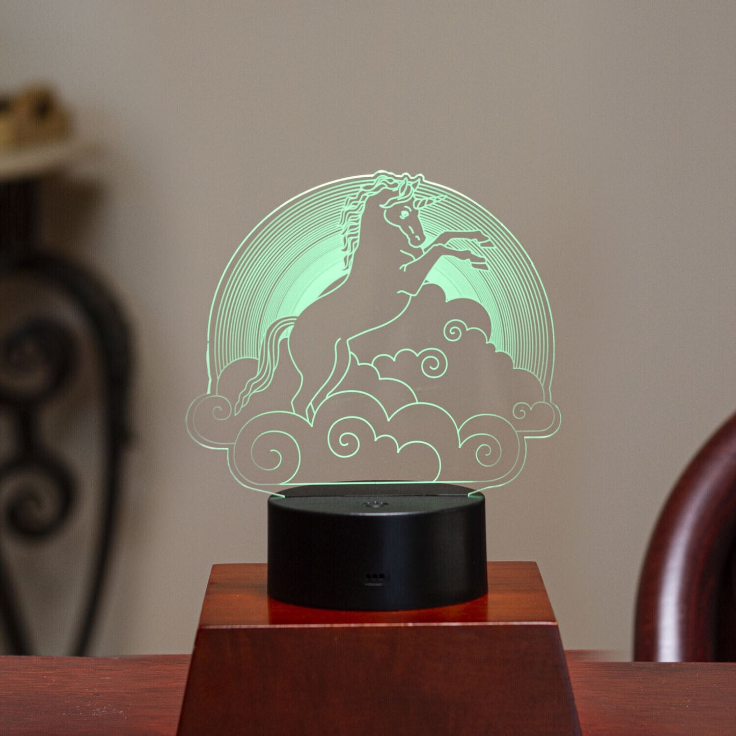 LED Light 3D Unicorn Decorative Sign Home Decor