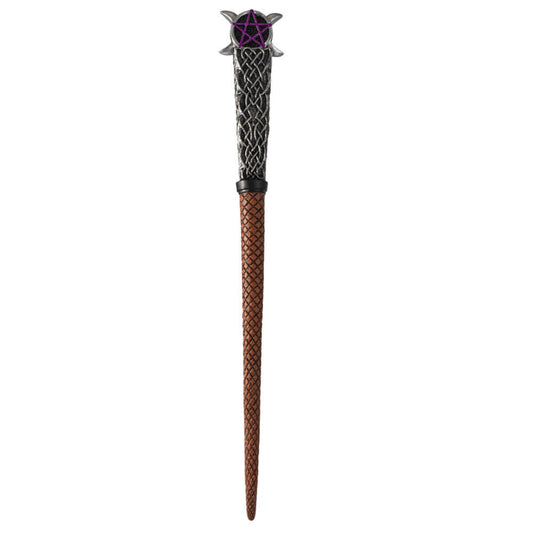 Triple Moon Resin Magic Wand Cosplay Prop Accessory Home Decoration 14 inch