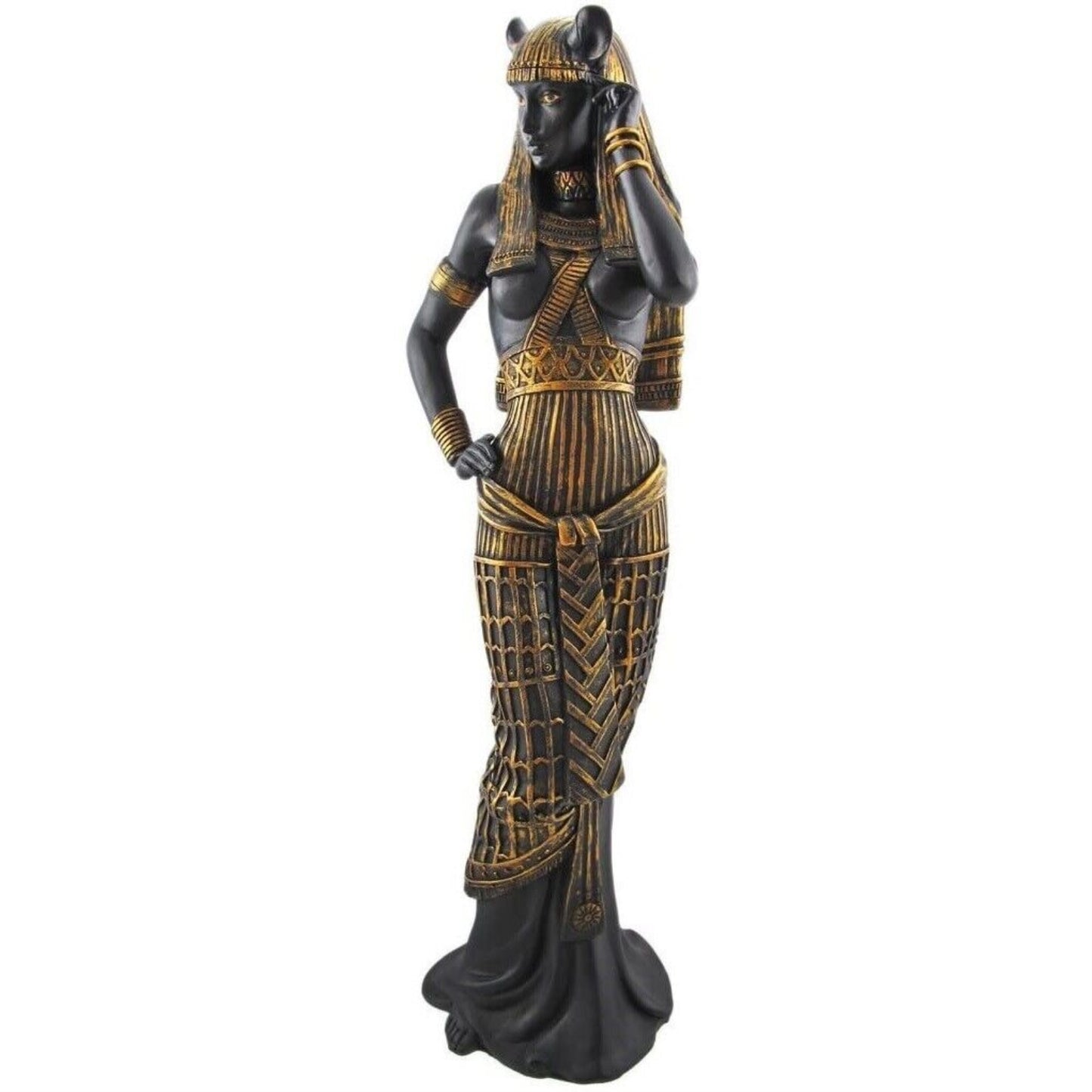 Flirty Bastet Egyptian Mythological Goddess Statue Egypt Resin Figurine 10.75 inch
