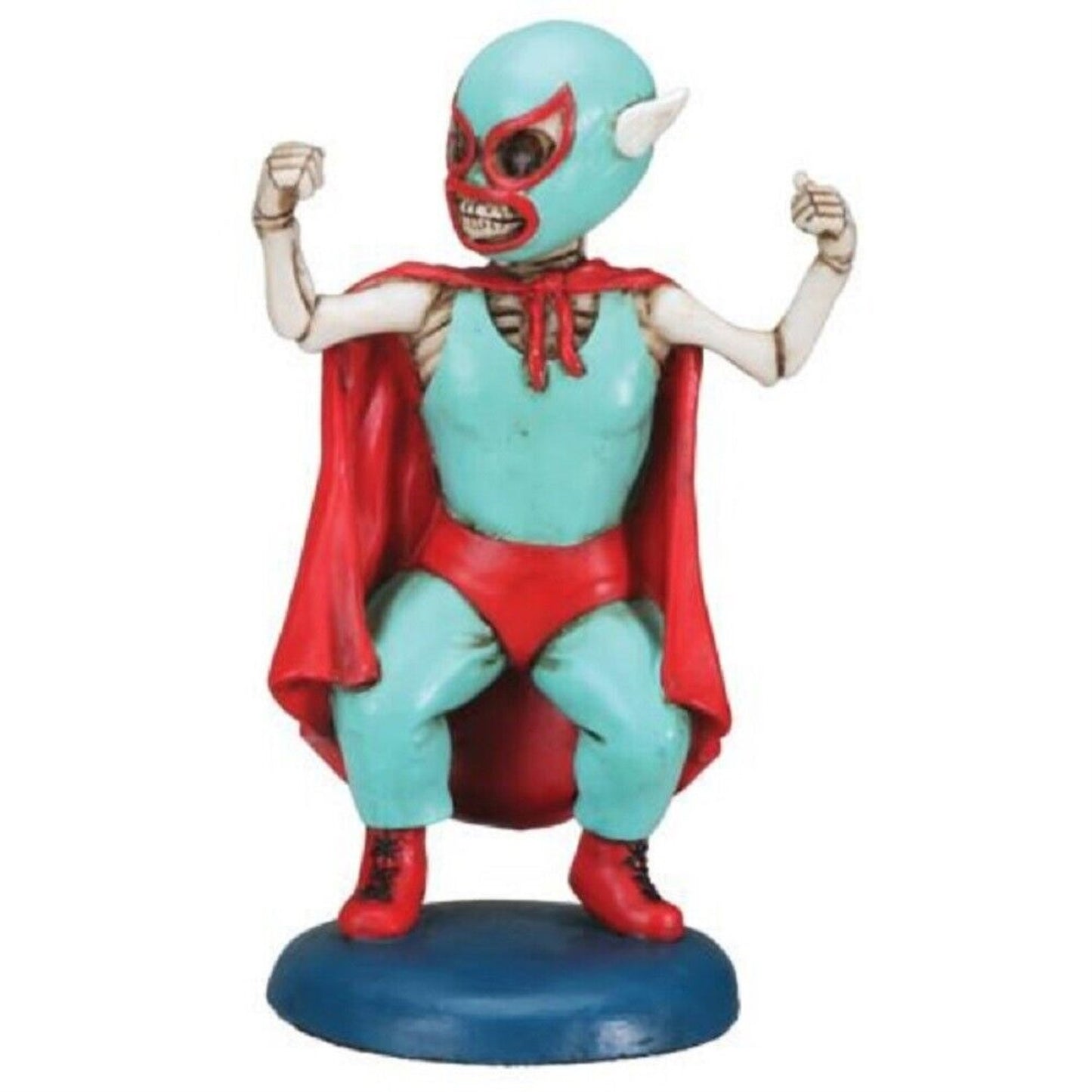 Day of The Dead Mini Lucha Dore Wrestler Skeleton Figurine 3.75 inch