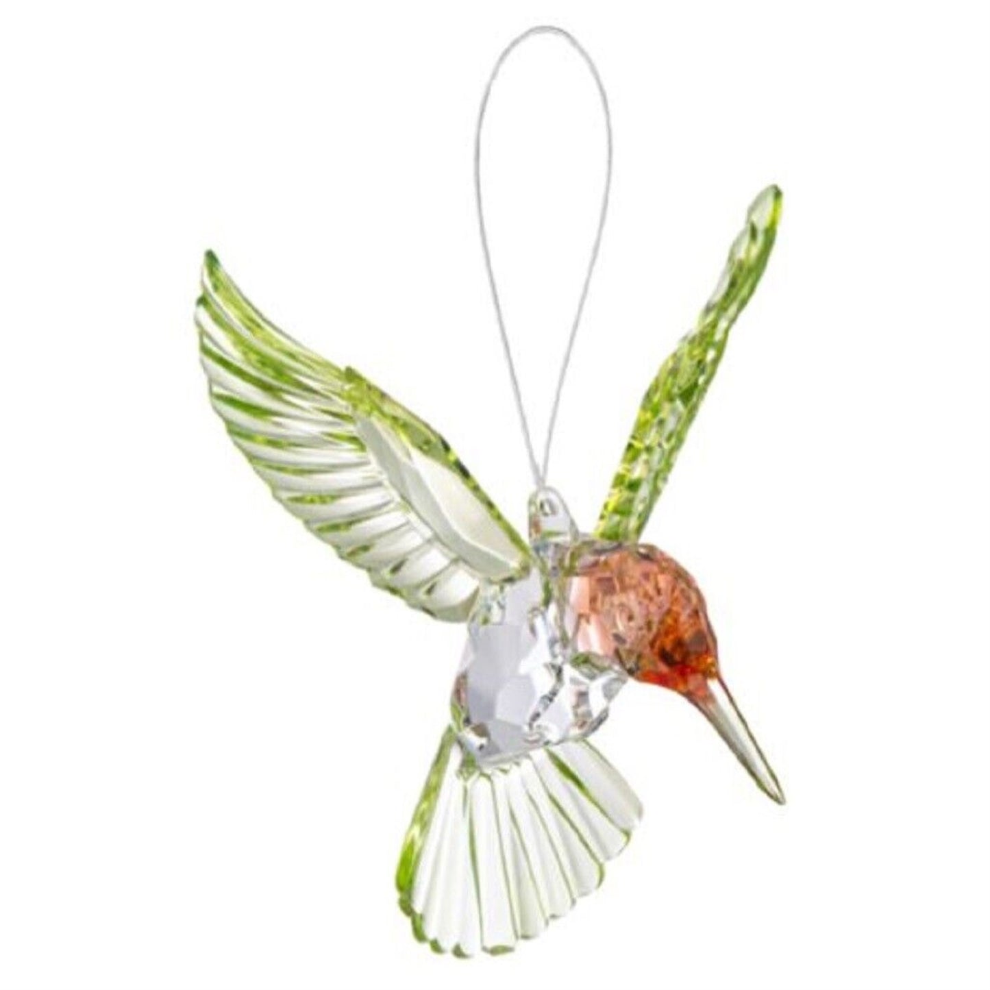 Red Throated Hummingbird Christmas Tree Ornament 4.5 Inch Multicolor