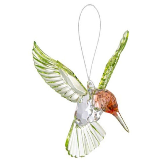 Red Throated Hummingbird Christmas Tree Ornament 4.5 Inch Multicolor