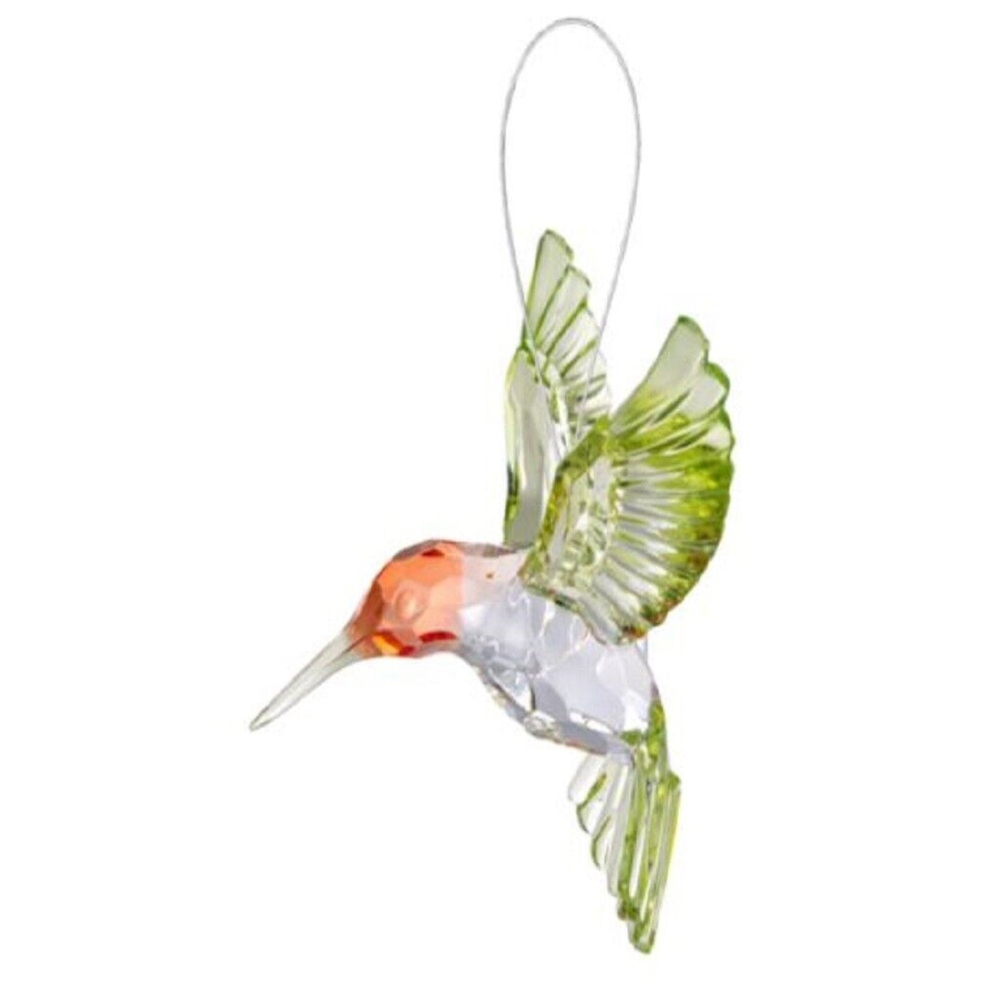 Red Throated Hummingbird Christmas Tree Ornament 4.5 Inch Multicolor