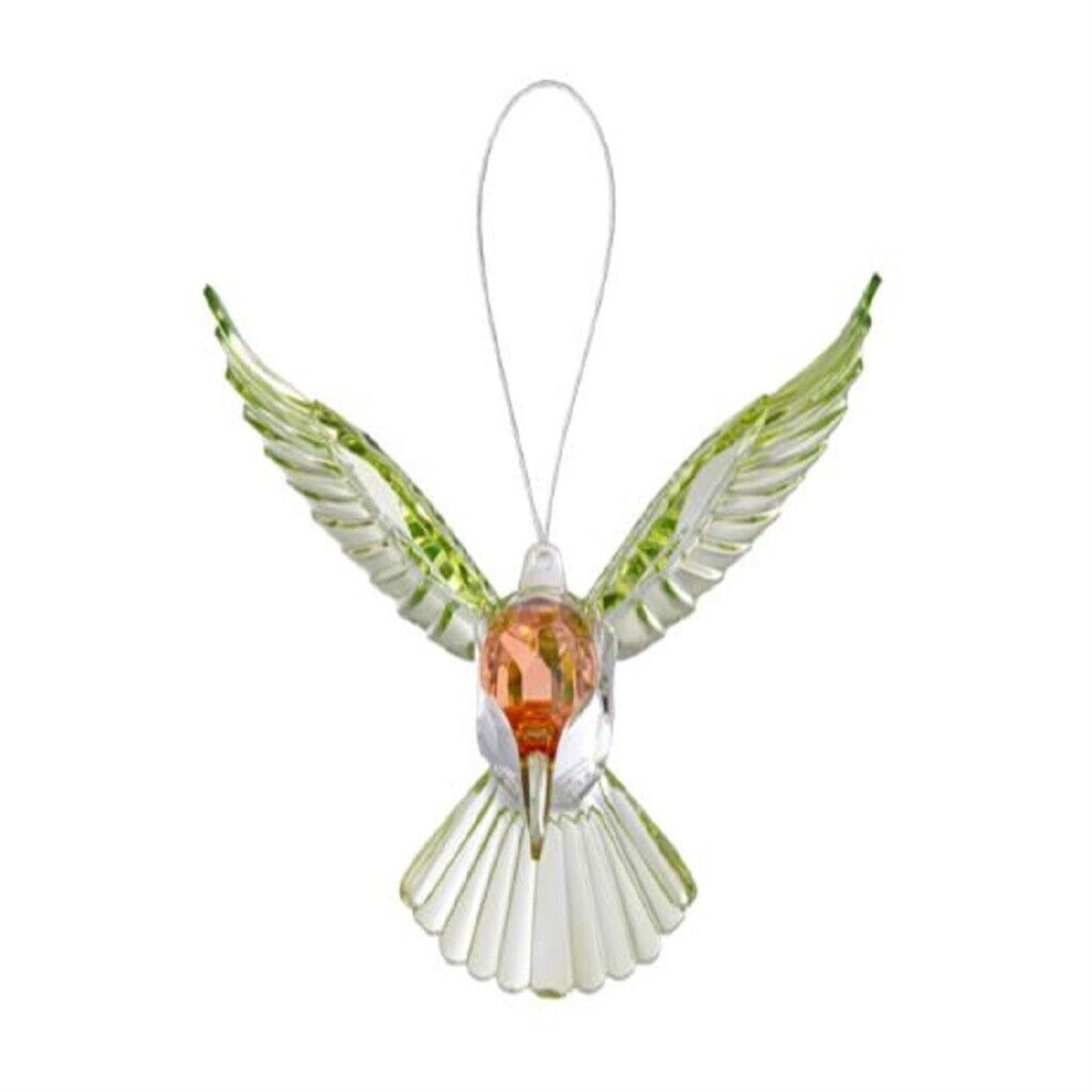 Red Throated Hummingbird Christmas Tree Ornament 4.5 Inch Multicolor