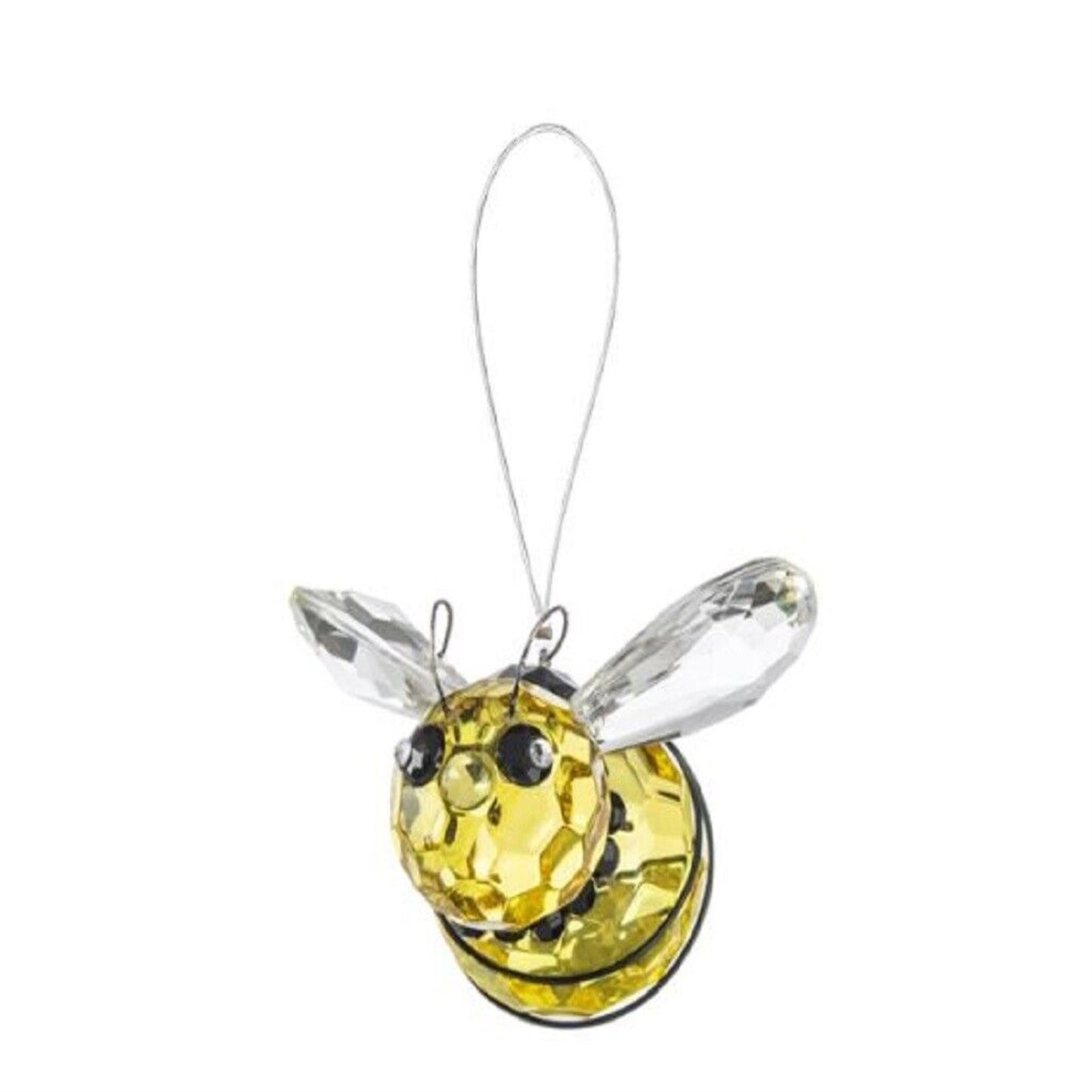 Ganz Yellow Queen Bee Acrylic Christmas Tree Ornament 3 Inch
