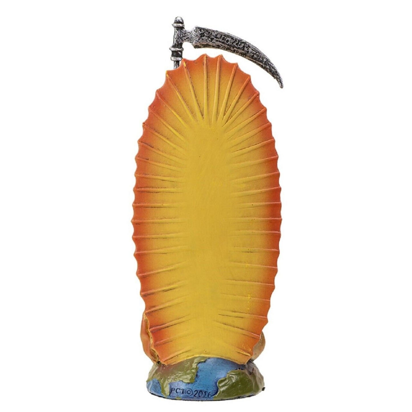 Santa Muerte Gold Gown Figurine Death 7 Inch