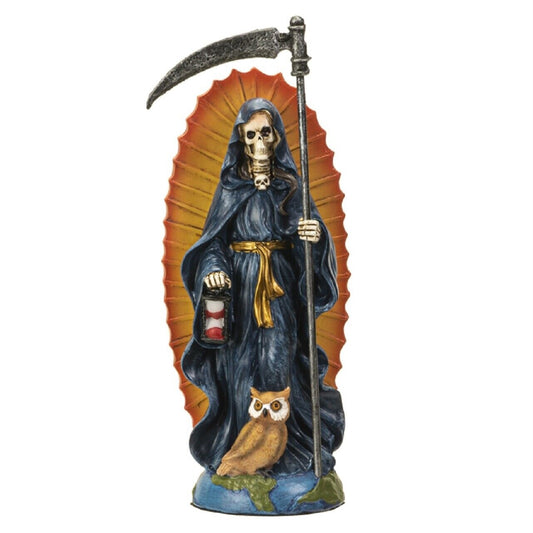 Santa Muerte Blue Gown Figurine Death 7 Inch