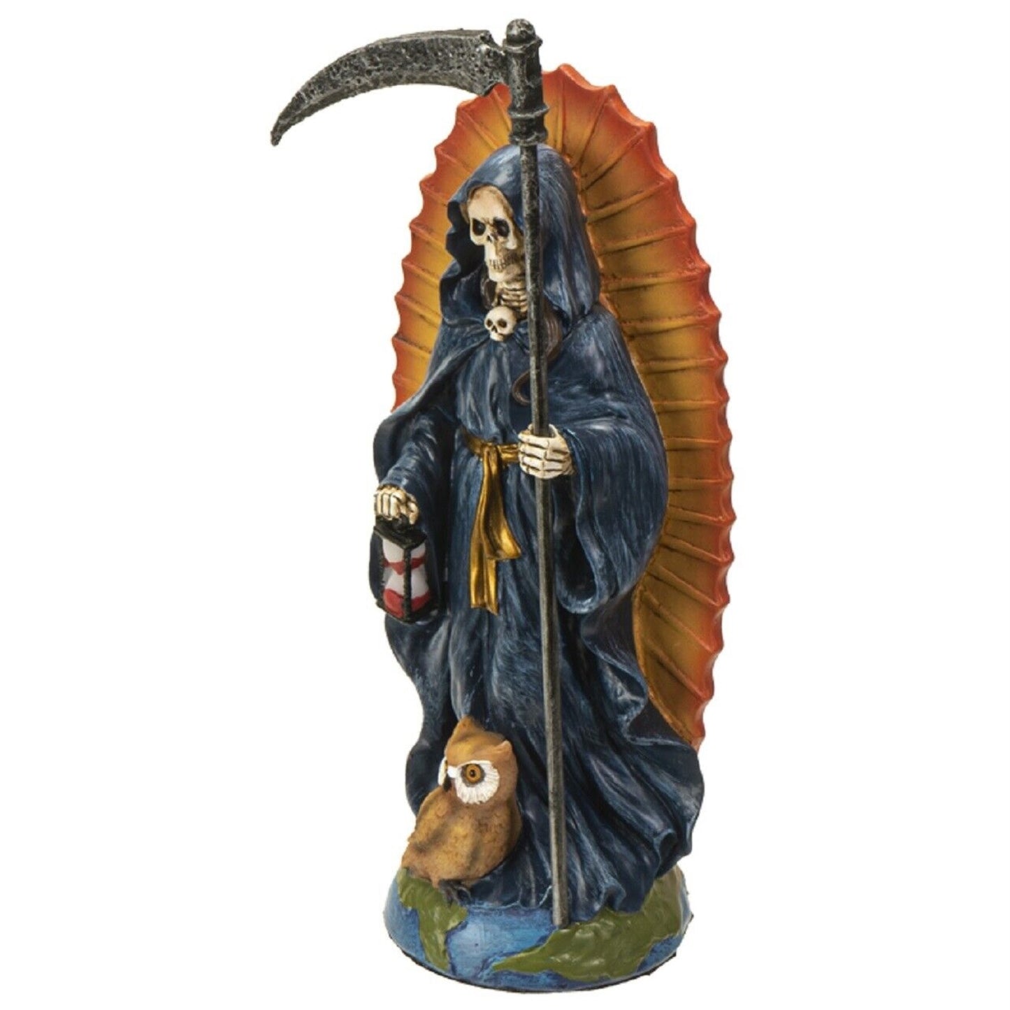 Santa Muerte Blue Gown Figurine Death 7 Inch