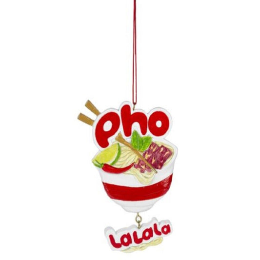Midwest Pho La La La Vietnamese Soup Christmas Tree Ornament 4.8 inch