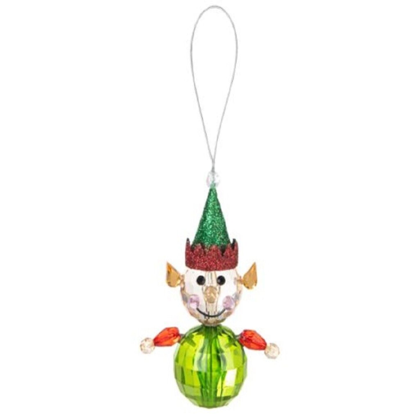 Elf Christmas Tree Acrylic Ornament 3 Inch