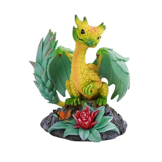 Fantasy Green Thumb Tropical Pineapple Dragon Statue Figurine 4.8 inch by Stanley Morrison