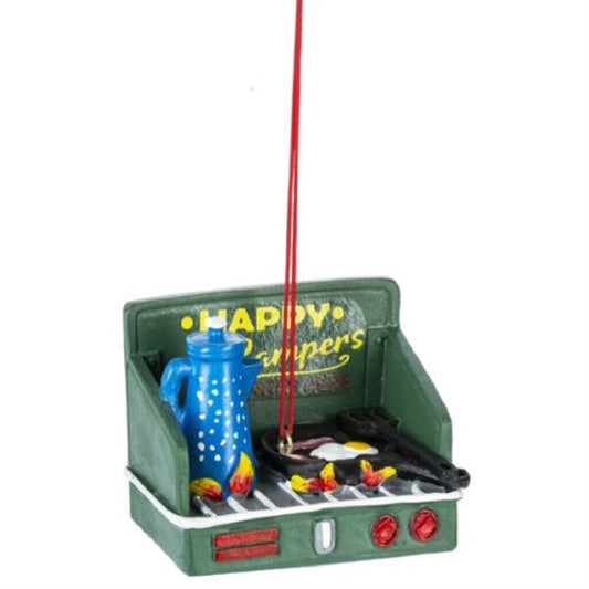 Happy Campers Camp Stove Christmas Tree Camping Ornament 1.75 inch