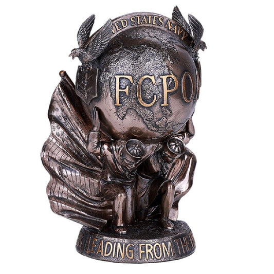 Navy FCPOA First Class Petty Officer Association Cast Resin Figurine 8 inch