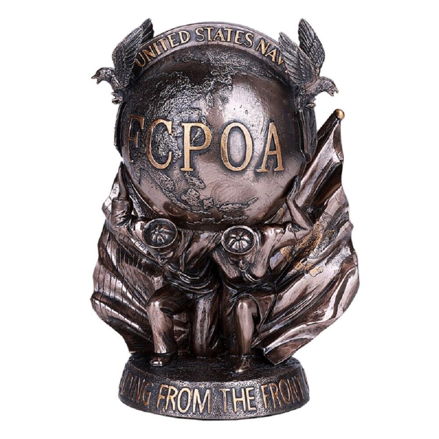 Navy FCPOA First Class Petty Officer Association Cast Resin Figurine 8 inch