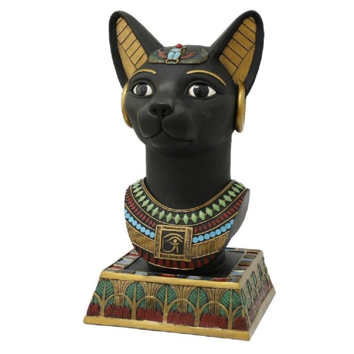Large Egyptian Bastet Bust Resin Statue Egypt Home Decoration 18 Inch High