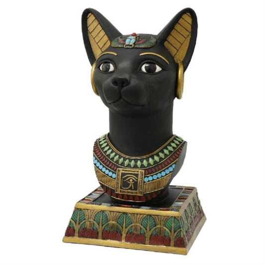 Large Egyptian Bastet Bust Resin Statue Egypt Home Decoration 18 Inch High