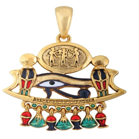 Egyptian Eye of Horus God Pendant Jewelry Accessory Egypt Necklace Art