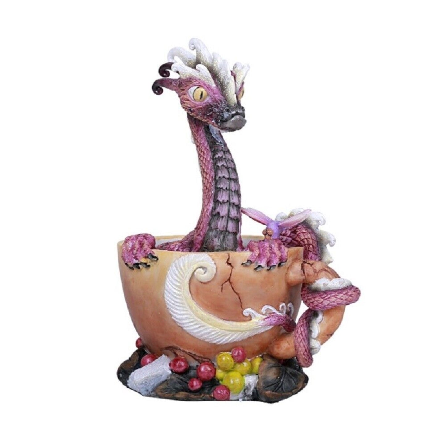 Coffee Bean Dragon in The Cup Figurine by Stanley Morrison 6 inch