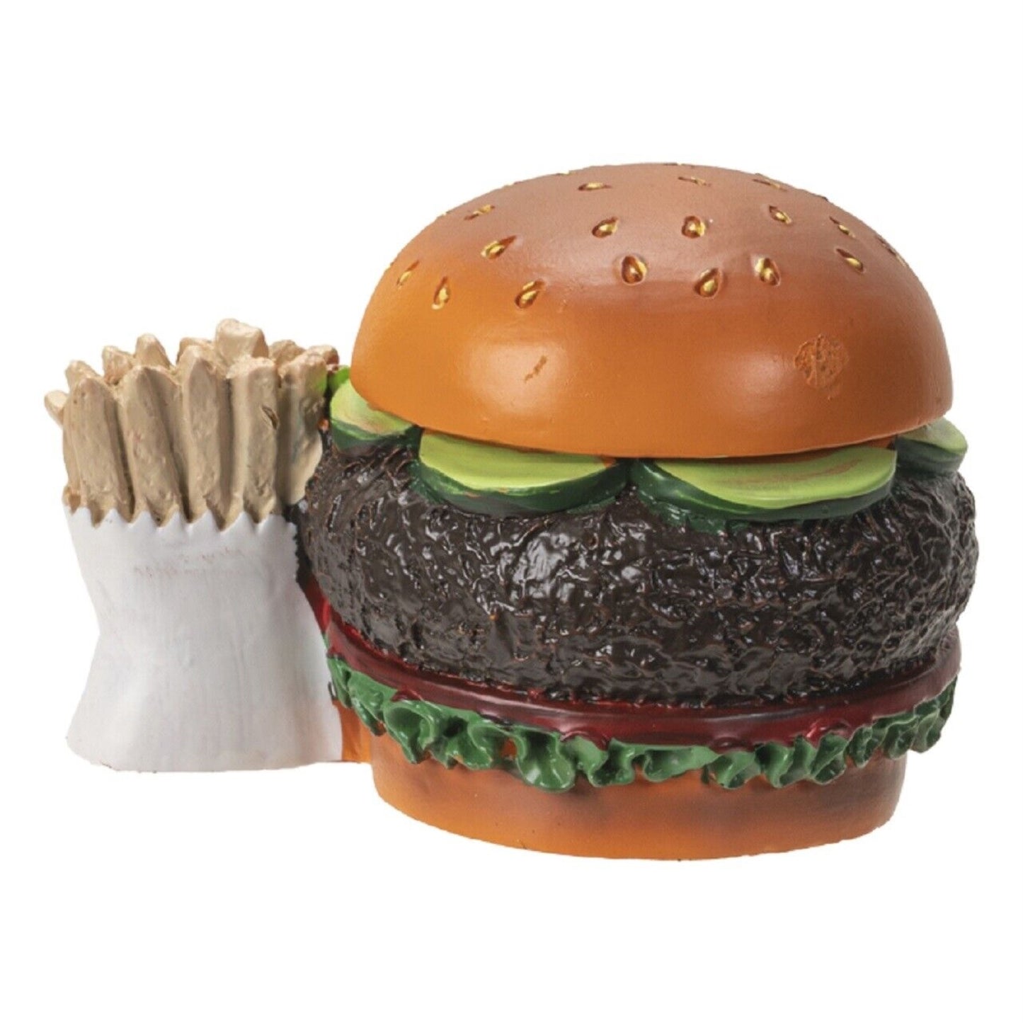 Furrybones Burger and Fry Skeleton in Costume Figurine 3.2 Inch Multicolor