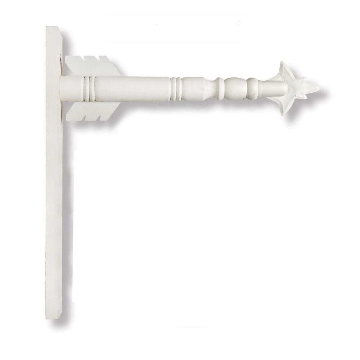 Arrow Replacement Decorative Hanging Sign, 18 x 17 x 3.25 Inch , White