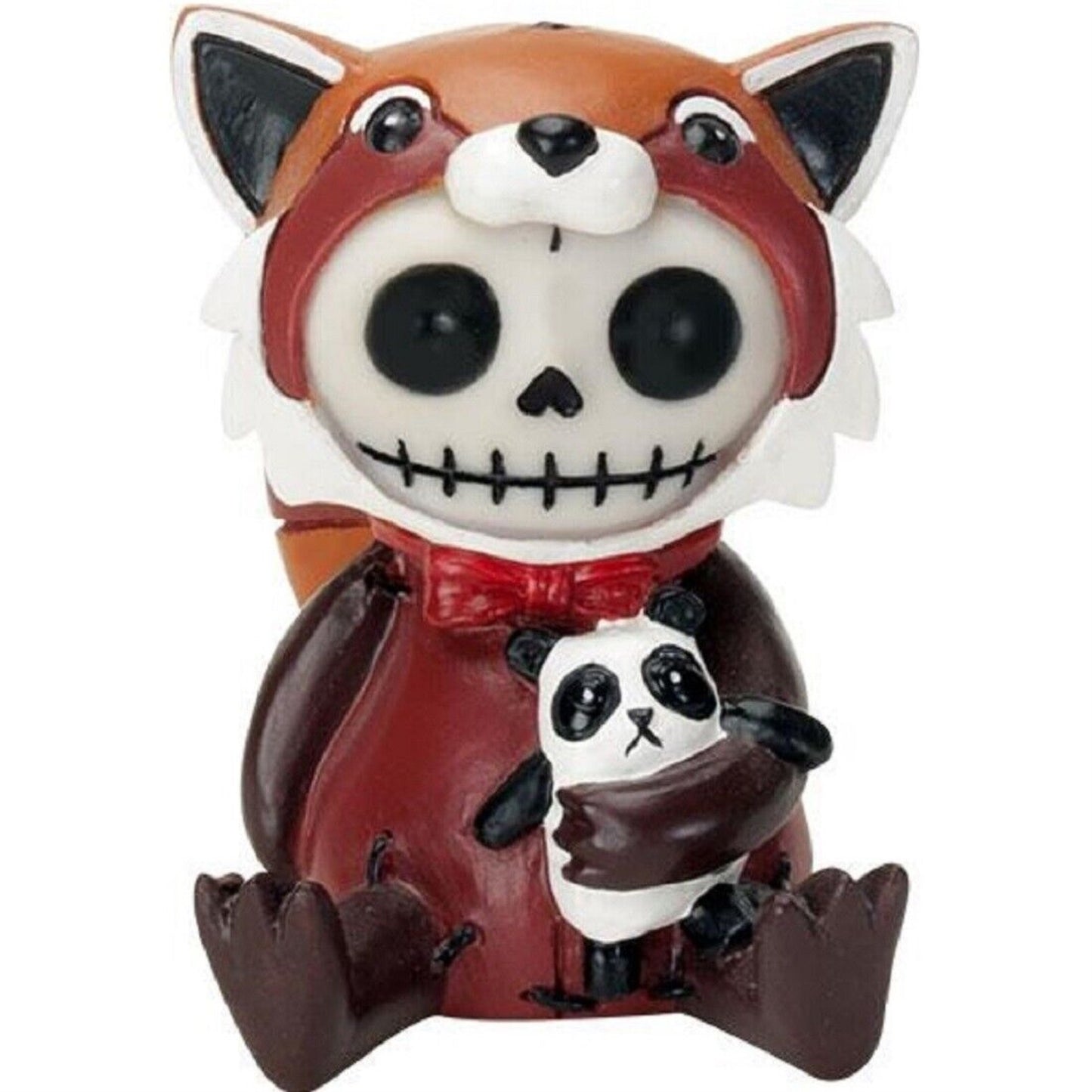 Furrybones Reddington The Red Panda Skeleton in Costume Figurine