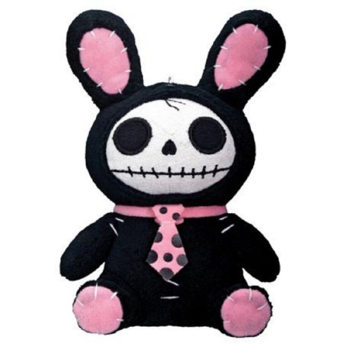 Furrybones Pink Polkadot Bunny Rabbit Skeleton Plush Doll