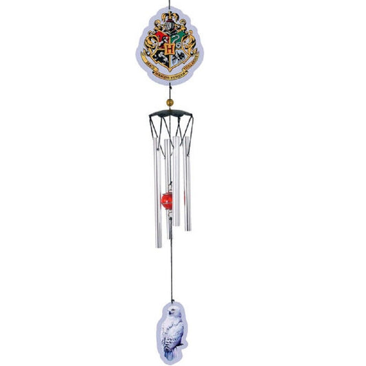 Spoontiques Harry Potter Hogwarts Crest Metal Outdoor Garden Wind Chime Patio Decoration 18 Inch