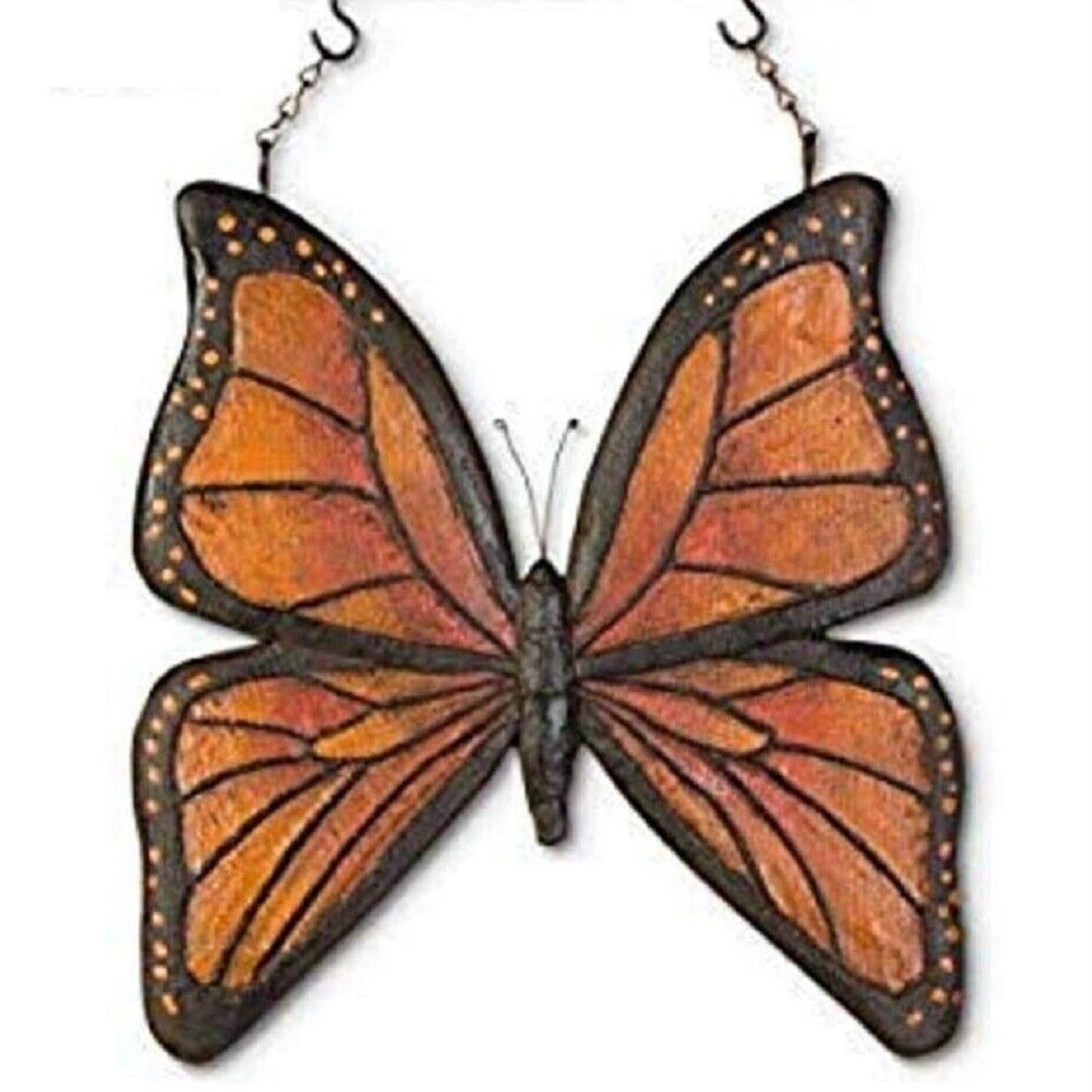 K&K Interiors Orange and Black Resin Butterfly Arrow Replacement Sign 12 inch - Arrow Sold Separately