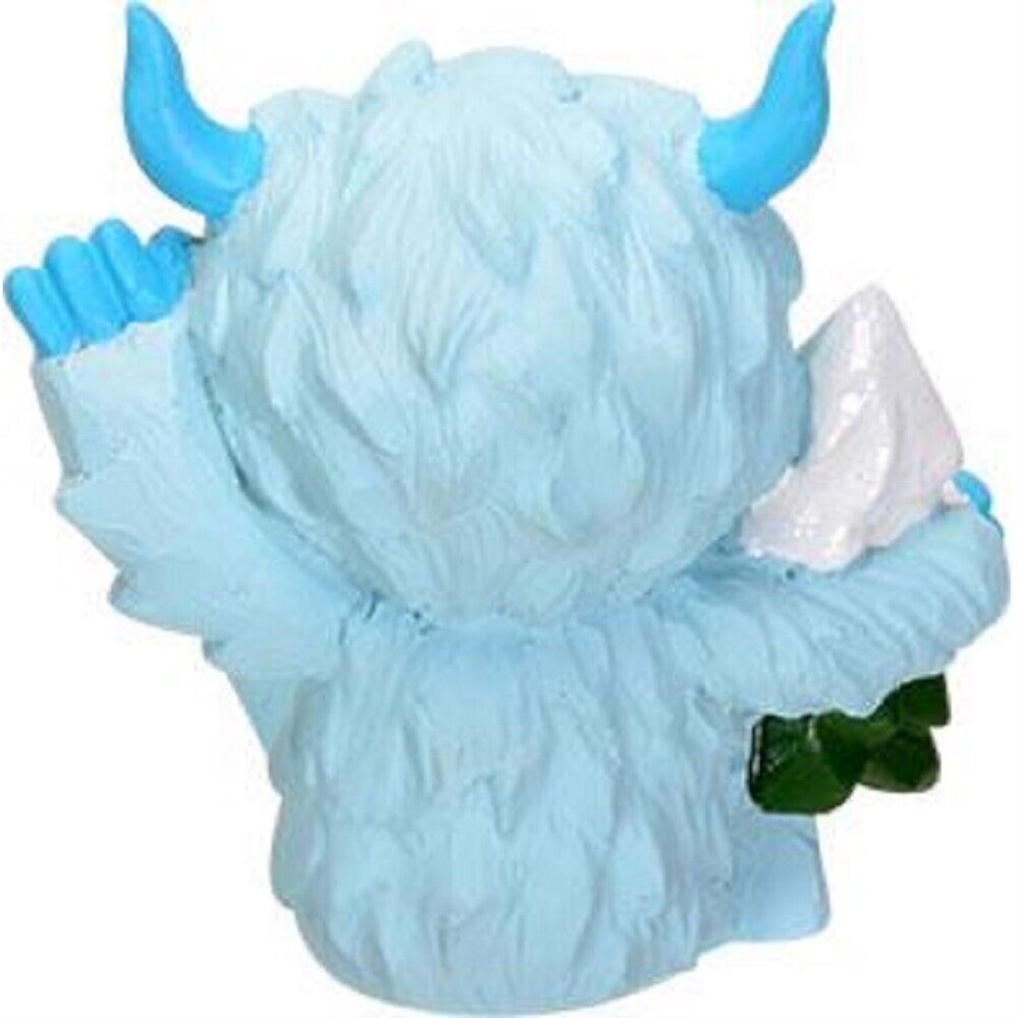Furrybones Yeti Skeleton in Abominable Snowman Costume with Snow Covered Tree Friend Figurine