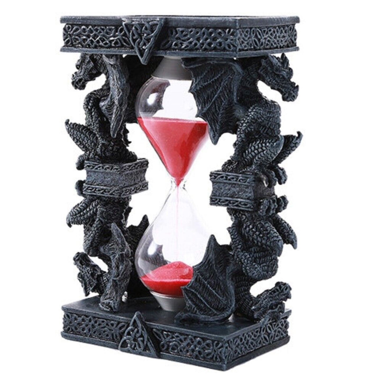 Celtic Four Dragon Elemental Pillars Trinity Sandtimer Sands of Time 6.1 inch