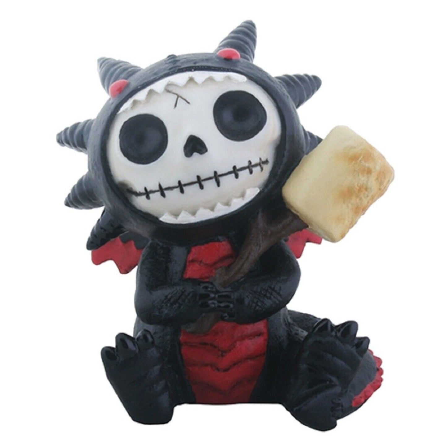 Furrybones Black Scorchie Skeleton in Dragon Costume Figurine 2.5 inch
