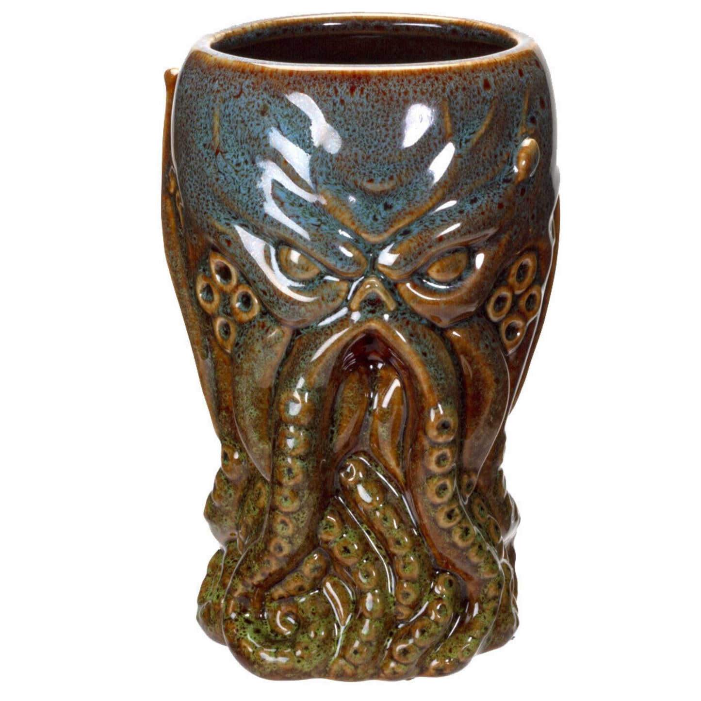 Nautical Cthulhu Giant Octopus Kraken Tall Mug 16oz Ceramic 6.5 inch