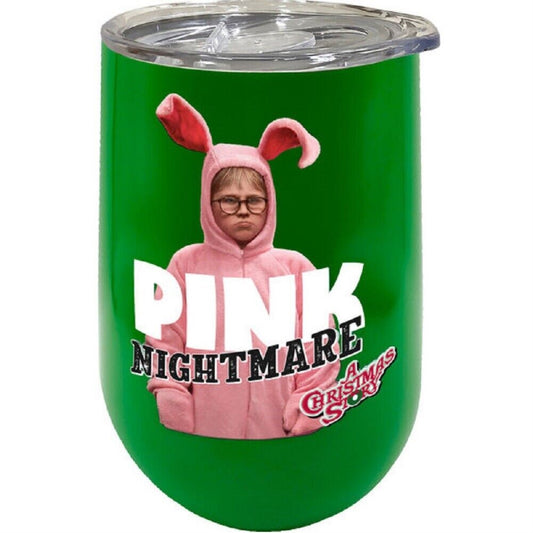 A Christmas Story Pink Nightmare Stainless Steel Double Wall Insulated Wine Tumbler 16 ounce