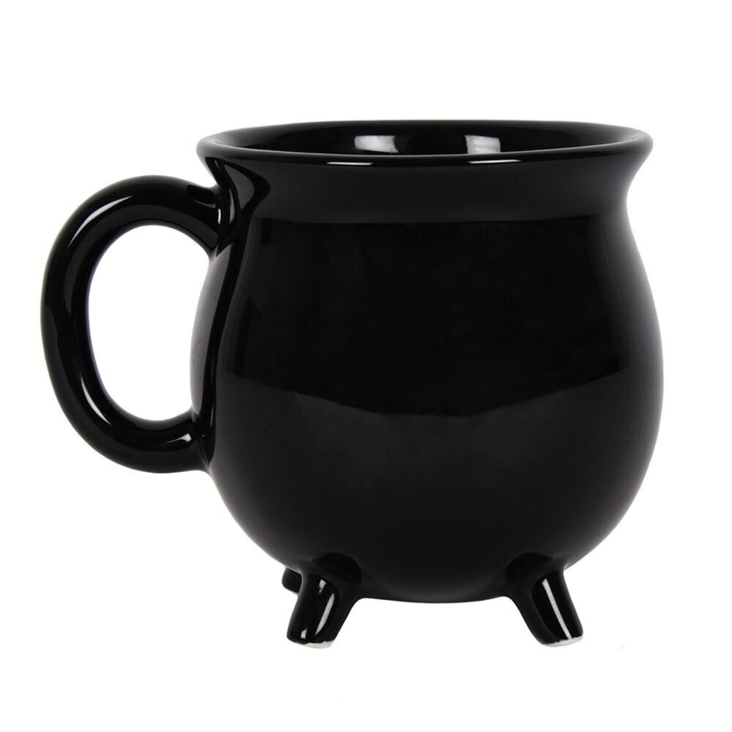 Witch's Brew Black Cauldron Coffee Mug 12 fl oz Ceramic Drinkware Halloween Decor Tabletop