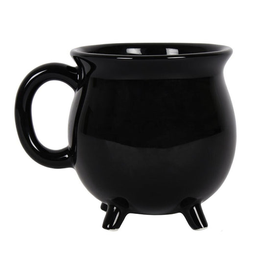 Witch's Brew Black Cauldron Coffee Mug 12 fl oz Ceramic Drinkware Halloween Decor Tabletop