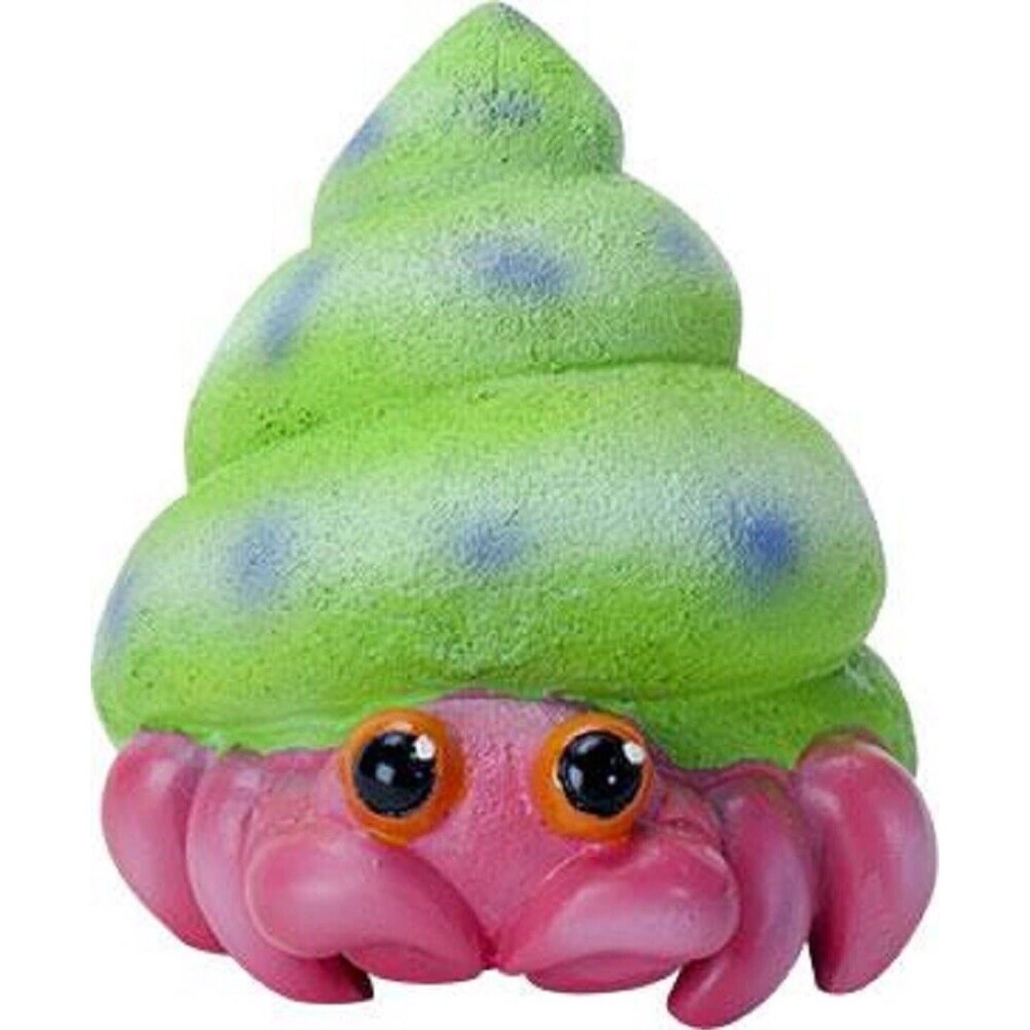 Hermie Pink and Green Hermit Crab Figurine 2 inch