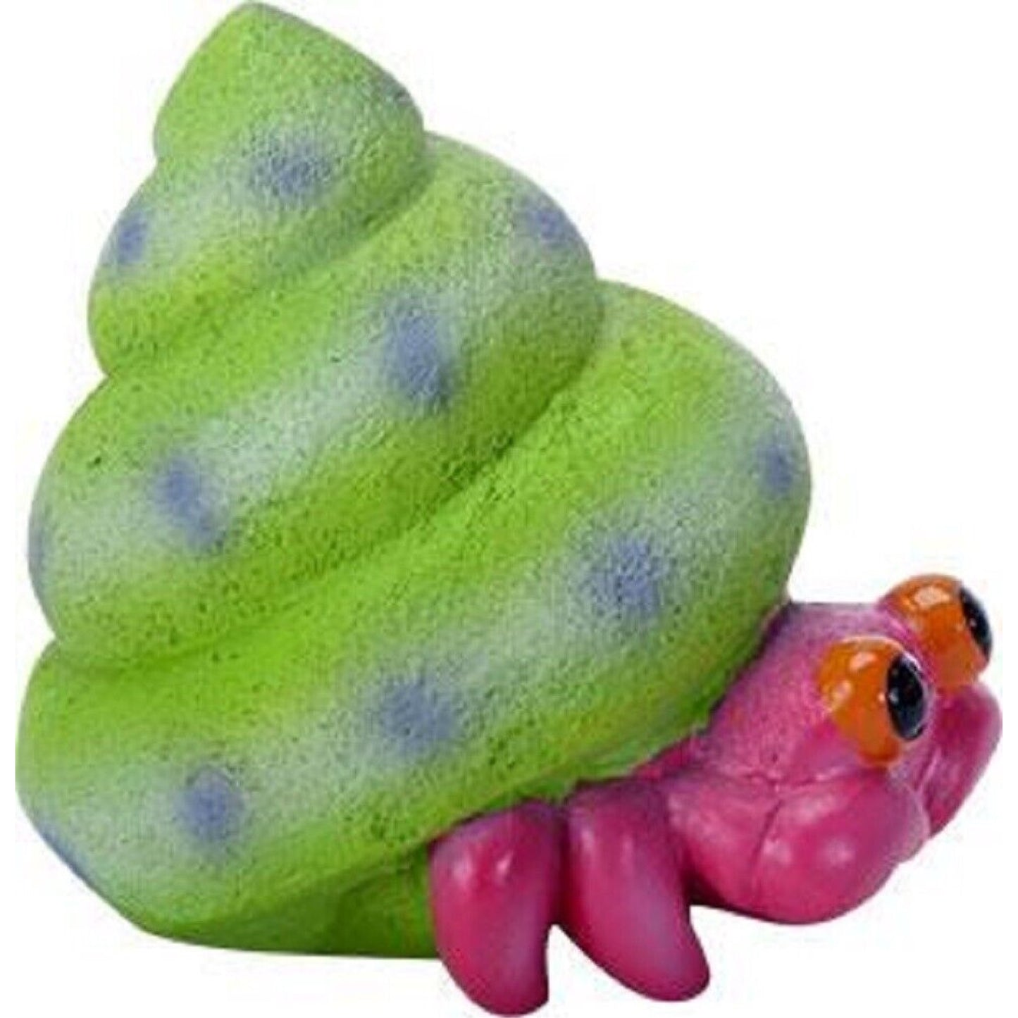 Hermie Pink and Green Hermit Crab Figurine 2 inch
