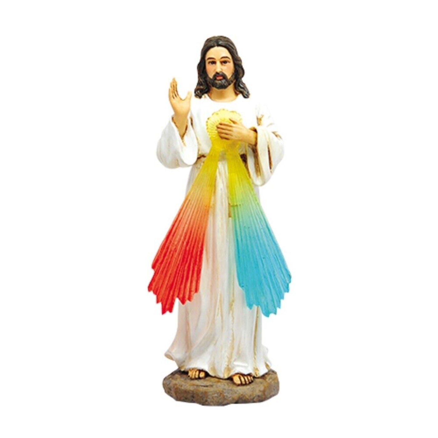 Jesus Radiating Divine Mercy Religious Statue Figurine 6 inch
